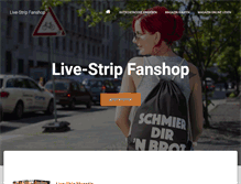 Tablet Screenshot of fanshop.livestrip.com